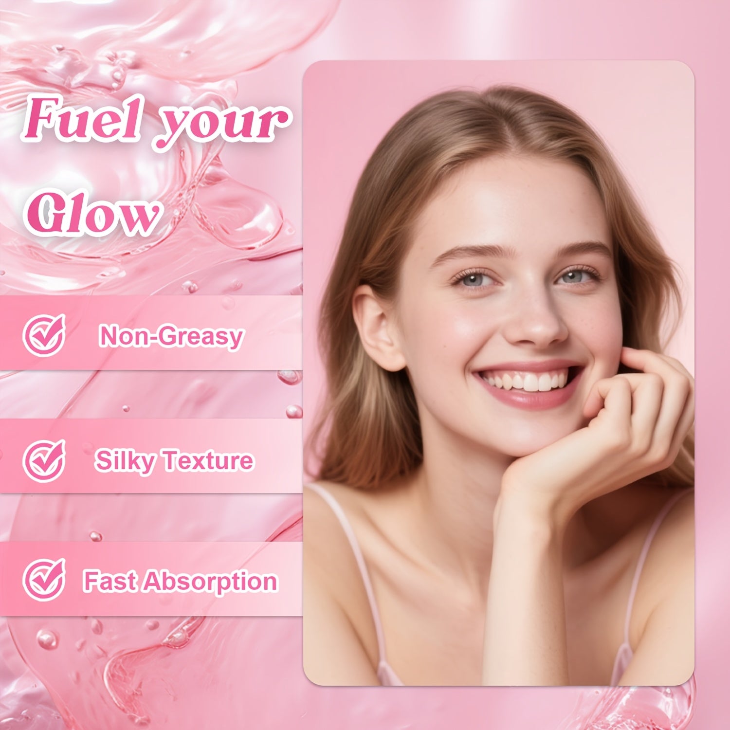 Niacinamide Moisturizing Essence, Rich in Niacinamide and Five Peptide Complexes, Deeply Moisturizes