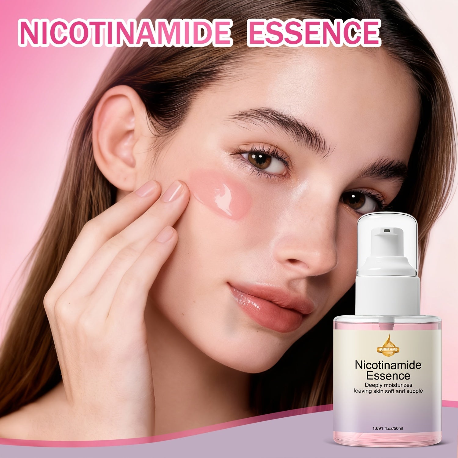 Niacinamide Moisturizing Essence, Rich in Niacinamide and Five Peptide Complexes, Deeply Moisturizes