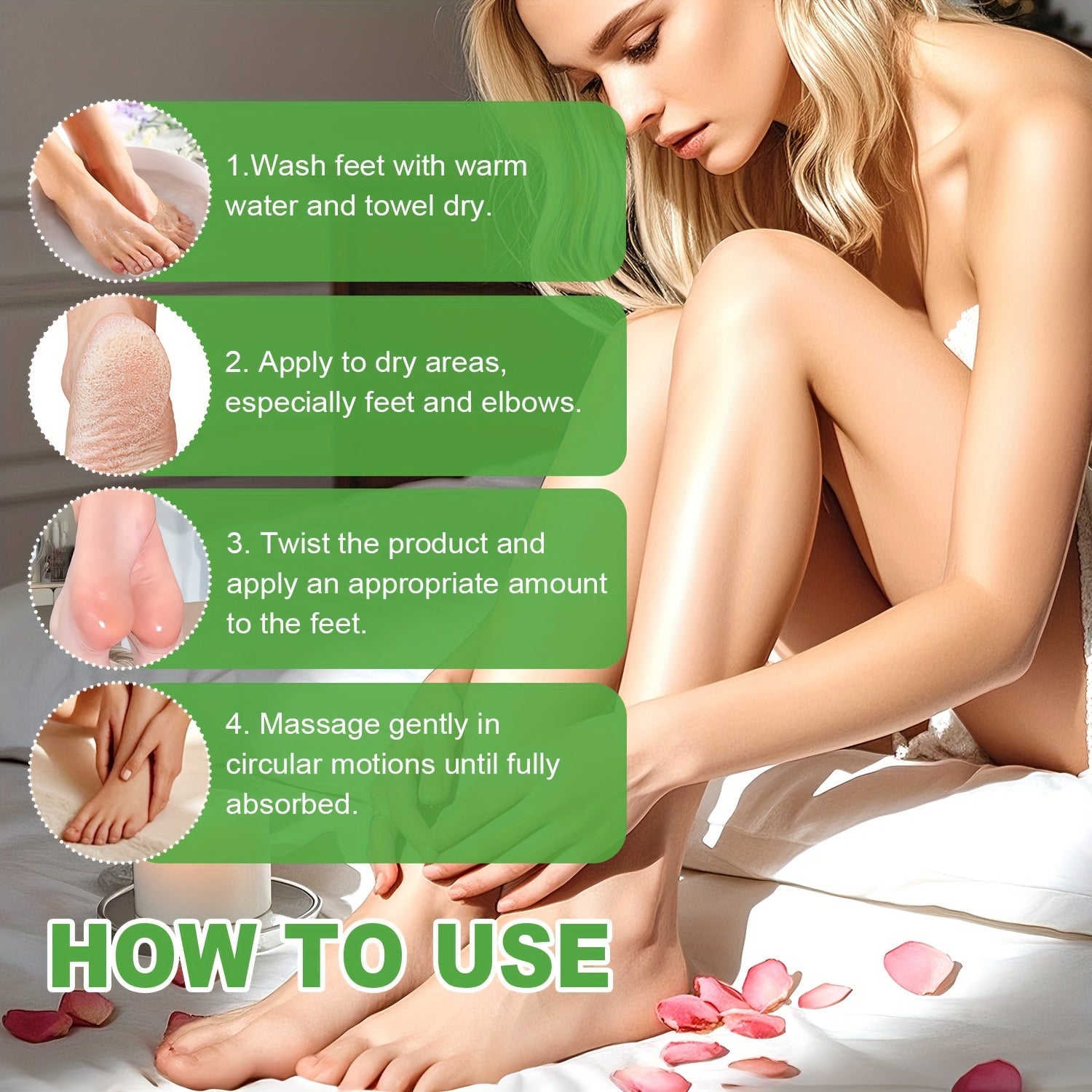 Aloe Vera Foot Cream Bar, Foot Care Cream, Highly Moisturizing, Nourishing Feet, Making Dry and Rough Foot Skin Moist, Smooth, Convenient to Use, Essential for Foot Care, Suitable for All Skin Types, Men and Women